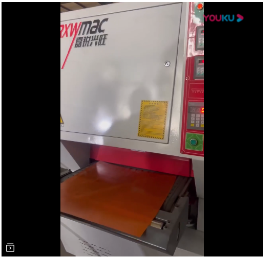 精密砂光機視頻-酚醛板樹脂板定尺定厚平面砂光機-青島嘉銳興旺砂光機廠家